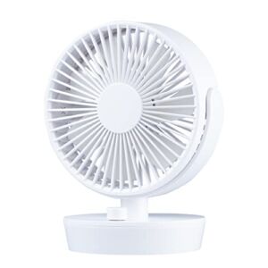 Oscillating Desk Fan, 6 inches 11 Speeds Battery Operated Quiet Desktop Cooling Table Fan for Office Home Bedroom Dorm Baby Patios Outdoor
