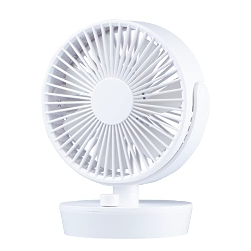 Oscillating Desk Fan, 6 inches 11 Speeds Battery Operated Quiet Desktop Cooling Table Fan for Office Home Bedroom Dorm Baby Patios Outdoor | The Storepaperoomates Retail Market - Fast Affordable Shopping
