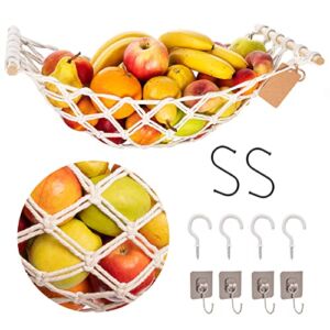 vlladimo Fruit Hammock Under Cabinet for Kitchen – Hanging Macrame Net Basket for Veggies – Large Storage Saves Counter Space in FHAMMOCK1 FULL BOX HAMMOCK