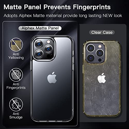 Alphex Matte Clear for iPhone 14 Pro Case [Durable Than Clear Case][Anti-Yellow] 8FT Military Grade Protective Shockproof Bumper Hard Matte Slim Thin Phone Cover Women Men 6.1 inch, Clear | The Storepaperoomates Retail Market - Fast Affordable Shopping