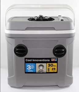 12V Portable Air Conditioner Cooler – 30 Quart – 560 CFM Digital Multi Speed Fan 12 volt Gray & Beige
