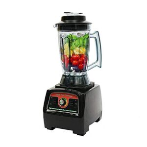 3.9L/1.03Gallon 3.3HP Countertop Smoothie Blender Heavy Duty Commercial Small Blender Kitchen Mixer Power Juicer Food Process System with Dry-Wet Blade Container Black