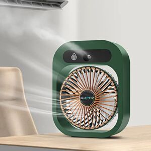 xishego Portable Air Conditioner USB Chargeable Personal Mini Air Conditioner With 3-Speed With Humidifier For Home Office Bedroom, Green