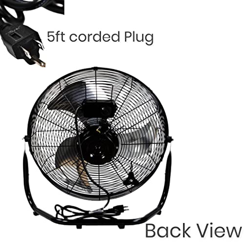 Iburst 9″ inches Industrial Fan 3 Speed High Velocity Floor Fan With Adjustable Tilt for Indoor, Bedroom, Living Room, Home Office & College Dorm Use (12″ Blades) | The Storepaperoomates Retail Market - Fast Affordable Shopping