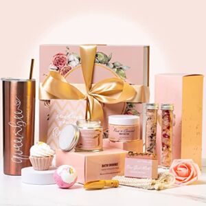 Luxury Spa Gift Set for Her Gifts Box for Women Gifts Ideas Wedding Celebration Gift Birthday Gifts for Women Thank You Spa Baskets for Her Wife Mom Best Friend Mother Grandma Bday Bath Self Care
