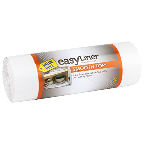 Duck EasyLiner Shelf Liner Non-Adhesive Smooth Top, 12 Inches x 24 Feet, White | The Storepaperoomates Retail Market - Fast Affordable Shopping