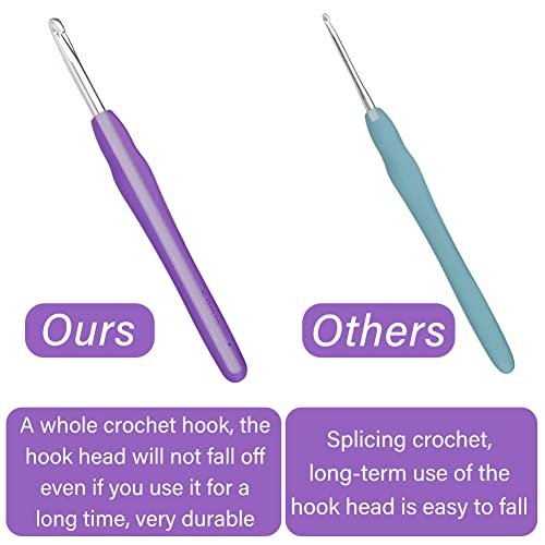 5 mm Crochet Hook, Ergonomic Handle for Arthritic Hands, Extra Long  Knitting Needles for Beginners and Crocheting Yarn (5 mm) | The Storepaperoomates Retail Market - Fast Affordable Shopping