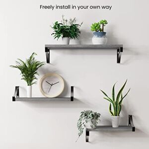 Amada Floating Shelves in Grey and White