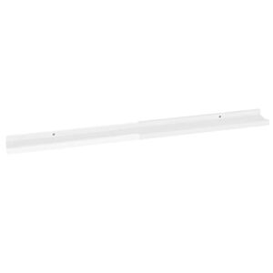 Floating Shelves, Wall Display Shelves High Gloss White with Mounting Materials for Toilet
