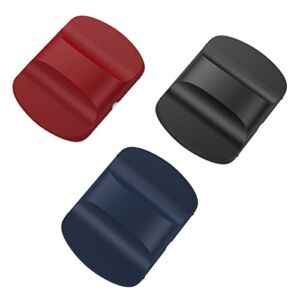 YOUCOX Magnetic Slider Block Replacement, Compatible with YETI Magnetic Lid 10oz, 14oz, 16oz, 20oz, 26oz, 30oz (Navy Blue + Black + Red)
