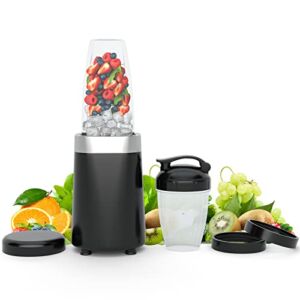 PETSITE Personal Blender, 1000W Fresh Juice Mini Fast Portable Bullet Blender with 12oz & 24oz Blender Bottles and To-Go Lids, Small Blender for Shakes and Smoothies