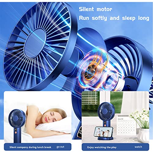 Handheld Portable Fan [15H Max Coolin-G Time] Mini Hand Fan, 3600Mah USB Rechargeable Personal Fan, Battery Operated Small FA | The Storepaperoomates Retail Market - Fast Affordable Shopping
