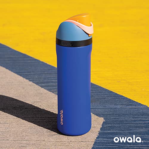 Owala FreeSip Insulated Stainless Steel Water Bottle with Straw for Sports and Travel, BPA-Free, 24-Ounce, Pomegranate Parade | The Storepaperoomates Retail Market - Fast Affordable Shopping