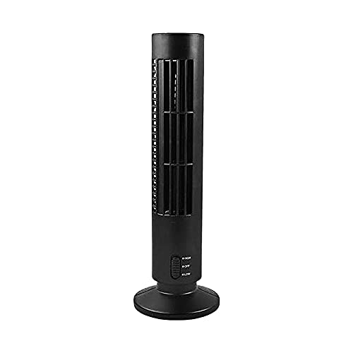 drppepioner USB Tower Fan Bladeless Fan Tower Electric Fan Mini Vertical Air Conditioner Household Leafless Tower Fan Cooling Fan Air Circulation Coolers for Home 4×13 In (Black) | The Storepaperoomates Retail Market - Fast Affordable Shopping
