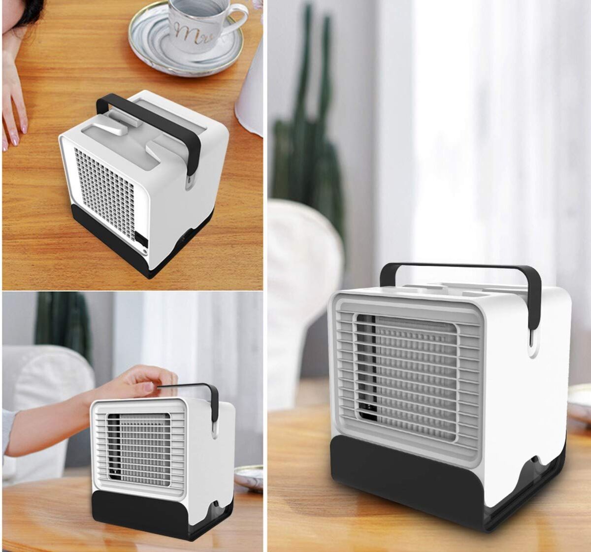 SOCUTE Air Cooler, Evaporative Cooler& Portable ConditionerHumidifier Mini-negative Ion USB Conditioning Fan, Desktop Cooler Office Refrigeration Strong, Low Noise Design with Night Light, (M1) | The Storepaperoomates Retail Market - Fast Affordable Shopping