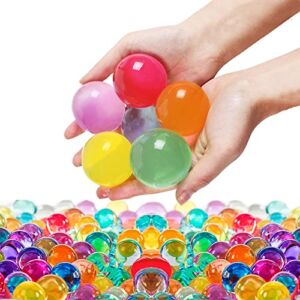 YIQUDUO Water Beads Set of 500PCS Giant & 20000PCS Small, Value for Kids Sensory Play/Vase/Plants, Wedding and Home Decoration