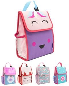Kids Lunch Bag – Insulated Unicorn Lunch Bag Kids with Water Bottle Holder – Reusable Snack Bags for Boys and Girls, Lunch Box Kids Perfect for School Camp Travel – Unstoppable Unicorn