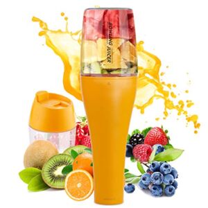 Portable Blender Personal Blender USB Rechargeable Juicer Cup Fruit Mixing for Shakes and Smoothies with 12 oz Travel Cup and Lid