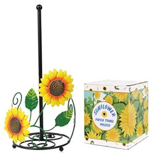 Sunflower Paper Towel Holder-Sunflower Kitchen Decor and Accessories-Sunflower Decor for Kitchen-Sunflower Kitchen-Easy to Assemble-Sunflower Decor