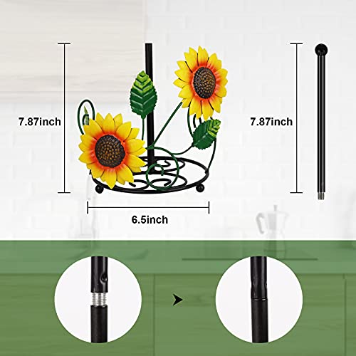 Sunflower Paper Towel Holder-Sunflower Kitchen Decor and Accessories-Sunflower Decor for Kitchen-Sunflower Kitchen-Easy to Assemble-Sunflower Decor | The Storepaperoomates Retail Market - Fast Affordable Shopping