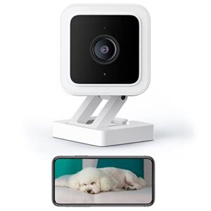 WYZE Cam Pet Camera with Phone App Wired Wi-fi Indoor/Outdoor Camera for Pet Baby Kid Dog Cat Elderly Home Monitoring, Motion & Sound Detection, Works with Alexa Google Home IFTTT