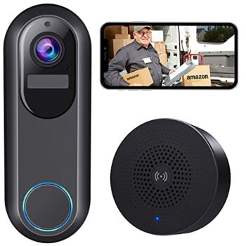Morecam Video Doorbell Camera Wireless, Wireless Doorbell Camera with Wireless Chime, 1080P HD, Motion Detection, Night Vision, 2-Way Audio, Cloud Storage, Easy Installation | The Storepaperoomates Retail Market - Fast Affordable Shopping