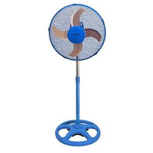 Brentwood Whisper Quiet 3-Speed 12-Inch Oscillating Pedestal Stand Fan (blue)
