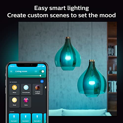 Philips Hue 6-Pack White and Color A19 Medium Lumen Smart Bulb, 1100 Lumens, Bluetooth & Zigbee Compatible (Hue Hub Optional), Compatible with Alexa & Google Assistant | The Storepaperoomates Retail Market - Fast Affordable Shopping