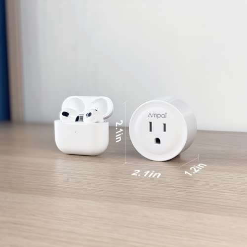 Ampai Bluetooth Smart Plugs with Remote Control, 15A WiFi Socket with Energy Monitoring & Timer, Smart Outlet Work with Alexa & Google Assistant, IFTTT (2 Plug+2 Remote) | The Storepaperoomates Retail Market - Fast Affordable Shopping