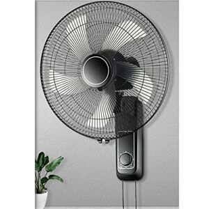 LDMY 220V Noiseless Hanging High Speed Wall Fan, 5 Aluminum Blades – 3-Speed – 7.5h Timer – Oscillating Silent Fan, Remote Control/Pull Cord Control, Safe for Indoor Kitchen Bedroom Home Office Use