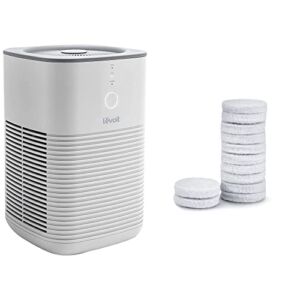 LEVOIT Air Purifier for Home Bedroom, 1 Pack, White & Air Purifier LV-H128 Aroma Pads 12pack Essential Oil Replacement
