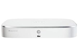 Lorex D841A82 4K Ultra HD Analog 8 Channel 1HDD 2TB Security DVR with Advanced Motion Detection and Smart Home Voice Control, Lorex Home, White (M.Refurbished)