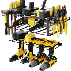 Godboat Power Tool Organizer, Garage Organization, Tool Organizers, Garage Storage, Tool Storage, Drill Holder, Tool Organizers and Storage, Heavy-duty & Wall-mounted, Perfect for Father’s Day