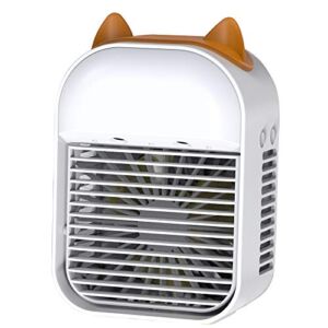 NAZORGE Portable Air Cooler,Night light design 3 Speed Desktop Cooling Fan for Home, Room, Office,