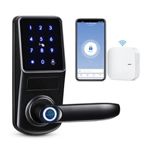 LOQRON Smart Door Lock with Tuya Wi-Fi Gateway for Remotely Control