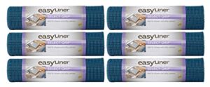 Duck EasyLiner Brand Select Grip Shelf Liner, Denim Blue, 12 in. x 10 ft, 6 Rolls