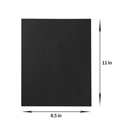 20 Sheets Colored Thick Paper Cardstock Blank for DIY Crafts Cards Making, Invitations, Scrapbook Supplies (Black, 8.5 x 11 inches) | The Storepaperoomates Retail Market - Fast Affordable Shopping