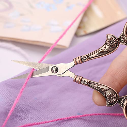 BUTUZE Embroidery Scissors Kit, European Antique Vintage Sewing Kit, Complete Vintage Sewing Tools with Embroidery Scissors,Original Case,Sewing Needle Case, Awl for Sewing, Craft, Needlework | The Storepaperoomates Retail Market - Fast Affordable Shopping