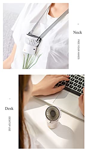 Portable Neck Fan, Amadething Desk Fan, Rechargeable Personal Small Fan, Mini Fan, Portable Neck Fan with 3 Wind Speeds (Green) | The Storepaperoomates Retail Market - Fast Affordable Shopping