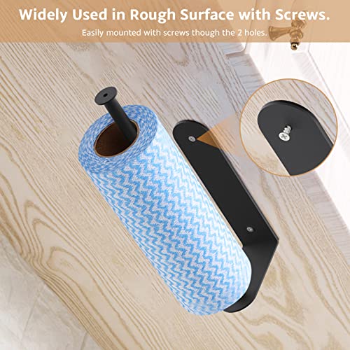 Paper Towel Holder, Mimieyes Magnetic Paper Towel Holder Wall Mount with Magnetic Backing and Drilling Holes,Large Kitchen Paper Towel Holders Under Cabinet,for Refrigerator,Grill,Tool Box-Black | The Storepaperoomates Retail Market - Fast Affordable Shopping