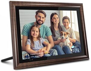 AEEZO WiFi Digital Picture Frame 13.3 Inch HD Touch Screen Smart Large Photo Frame with 8GB Storage, Auto-Rotate, Remote Control, Easy Setup to Share Photos and Videos via Aimor APP