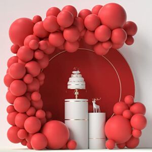 Red Balloons 84 pcs Red Balloons Garland Arch Kit 5 inch +12 inch +18 inch Matte Red Latex Balloons Happy Birthday Balloons Baby Shower Decorations Wedding Balloons