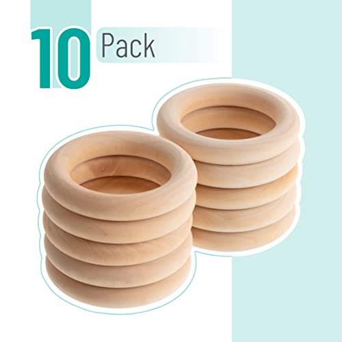 Mr. Pen- Wooden Rings, 2.7″, 10 Pack, Wooden Rings for Crafts, Wood Rings, Macrame Rings, Wood Rings for Crafts, Wooden Ring, Wooden Rings for Macrame, Craft Rings, Wood Ring, Wood Teething Ring | The Storepaperoomates Retail Market - Fast Affordable Shopping