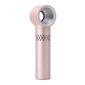 Hand-held bladeless Fan, Low-Noise Portable Handheld USB Charging Fan, Summer Gift, Suitable for Family and Friends. (Rose Gold)