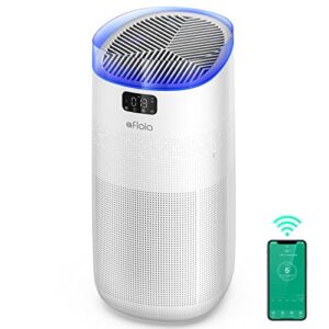 Afloia Air Purifier for Home large room, up to 1500 Sq Ft, H13 True HEPA Filter，4 Stage Filtration for Allergies Pets Odors Dust Pollen Smoke, Smart Air Cleaner WiFi Alexa Control , 2022 Upgrade Model