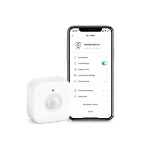 SwitchBot Smart Motion Door Sensor – Wireless Home Security System, PIR Motion Detector Alert, Add SwitchBot Hub Mini to Make it Compatible with Alexa