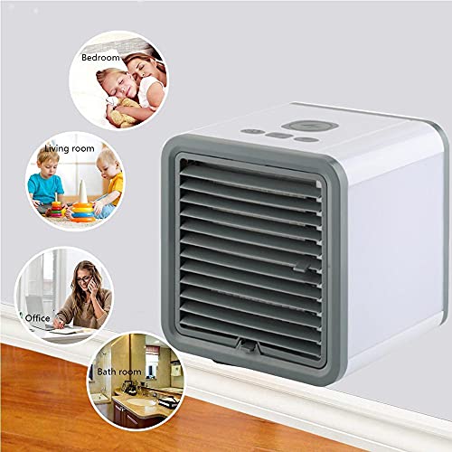 UNIKTREND Portable ac Personal Mini Air cooler and airconditioner Compact USB powered Small Air Conditioner for Desktop, Camping, Home Office, Small Room, Dog House – No Vent Personal USB AC, Portable Cooling Fan Chilly Breeze for Kids or Adults Home, Sch | The Storepaperoomates Retail Market - Fast Affordable Shopping