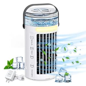 Portable Air Conditioners cooler fan small personal air conditioner small portable ac air fan cooler water fan cooler personal (With adapter)