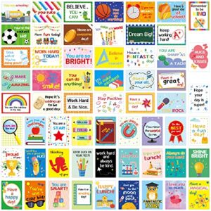 School Lunch Box Notes for Kids 60 Pcs Positive Affirmation Love Note Cards for Boys and Girls Lunchbox