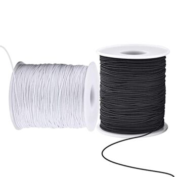 Elastic Cord for Bracelets, 2 Rolls 1 mm 330 Feet Sturdy Bracelet String, Stretchy Elastic String for Jewelry Making, Necklaces, Beading | The Storepaperoomates Retail Market - Fast Affordable Shopping